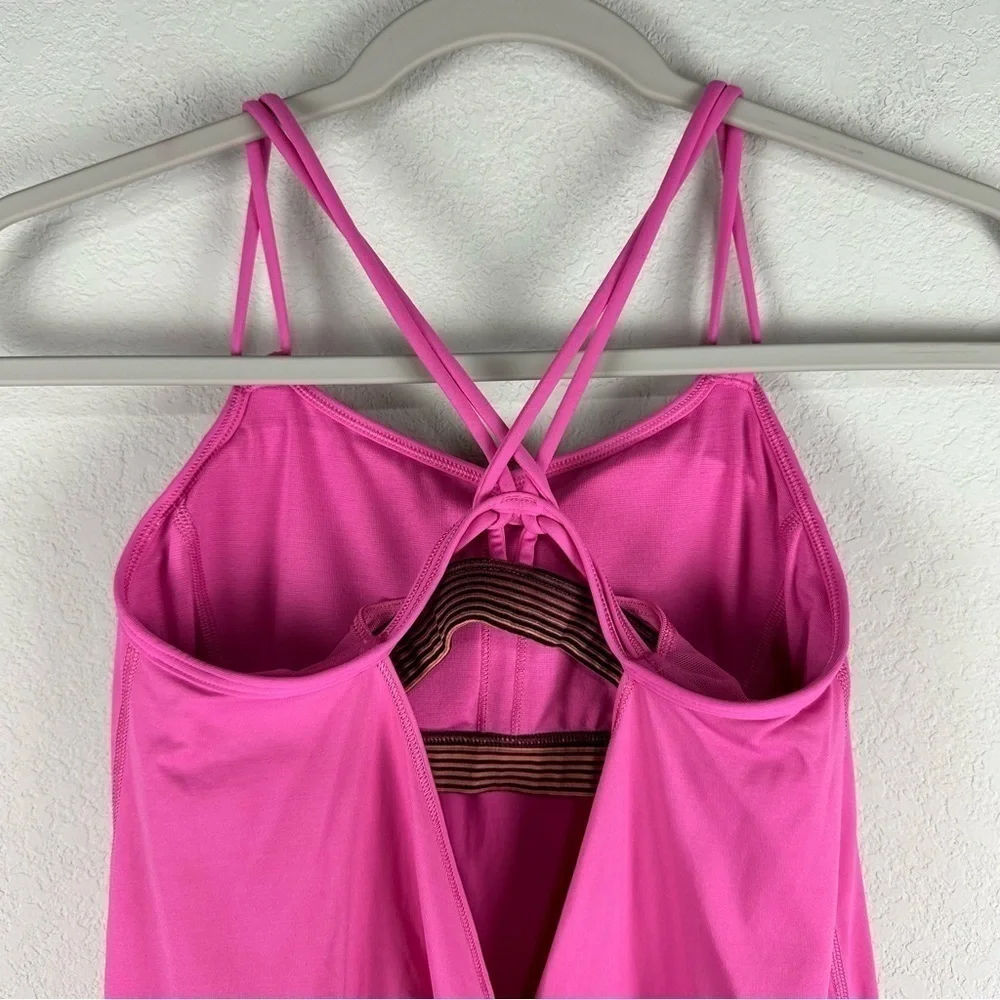 Lululemon Pink Paradise Make A Move Athleisure Athletic Tank Top Size 4